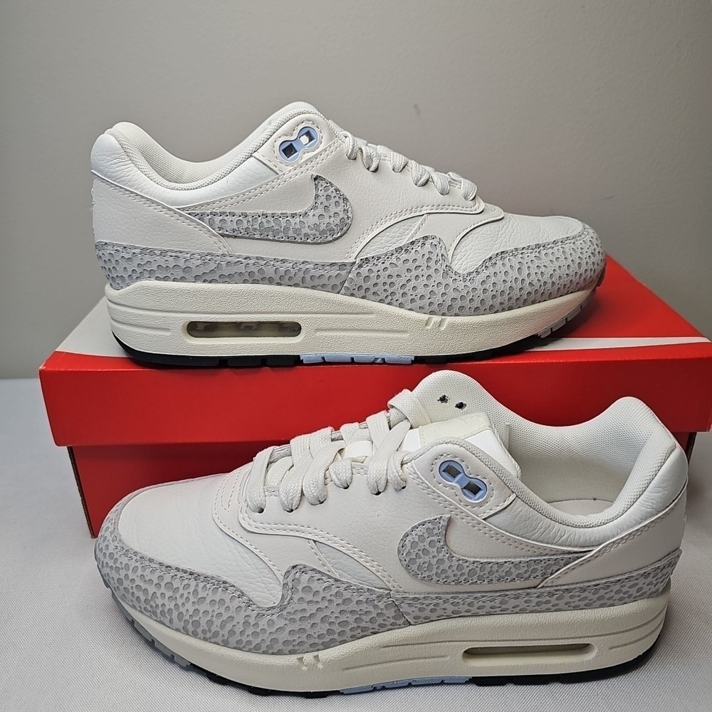 Nike Air Max 1 Safari Summit White/Phantom Sail Size 8M 6.5W FB5059-100